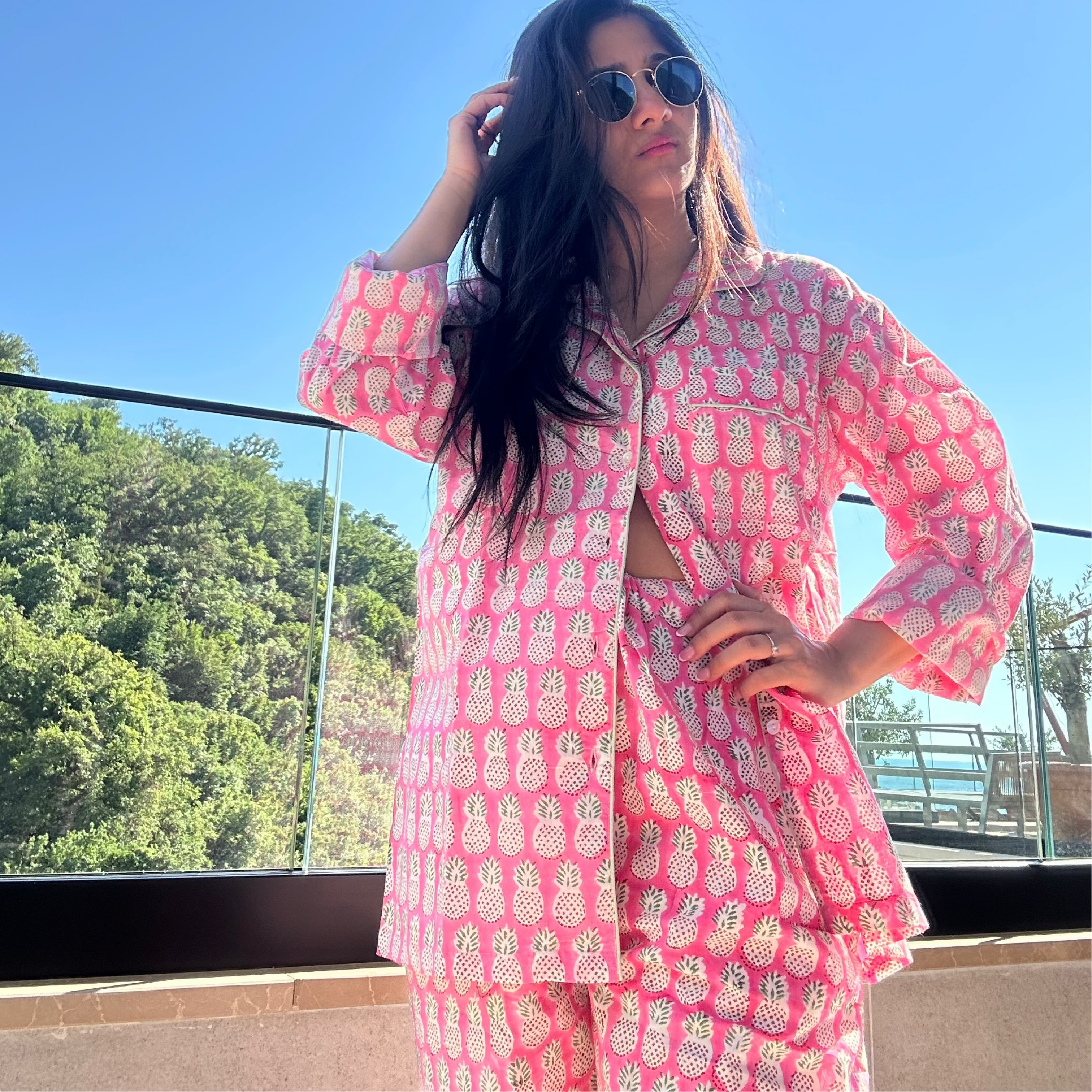 Pineapple Party PJ Set